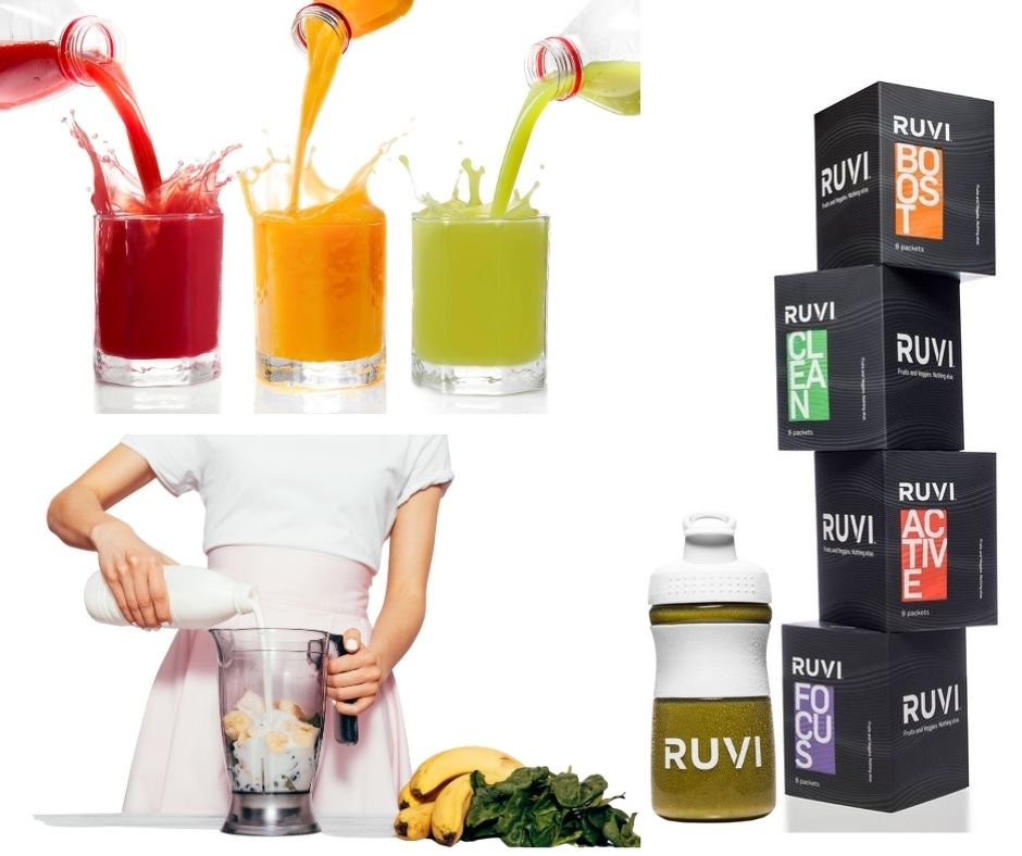 Juice vs Smoothie vs Ruvi Drink